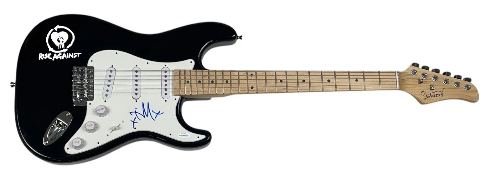 RISE AGAINST Tim McIlrath Signed Autograph Electric Guitar Band Singer ACOA COA, image 2