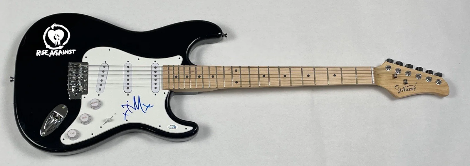 RISE AGAINST Tim McIlrath Signed Autograph Electric Guitar Band Singer ACOA COA, image 3