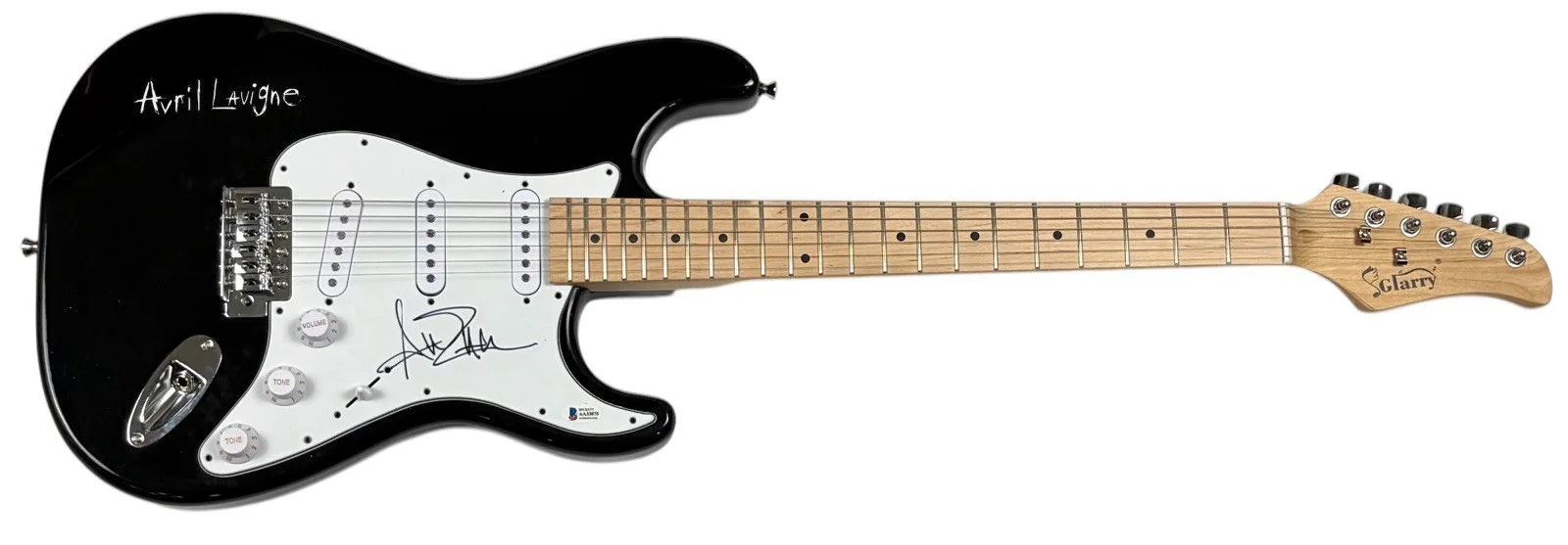 Avril Lavigne Signed Autograph Electric Guitar Under My Skin Let Go Beckett COA, изображение 2