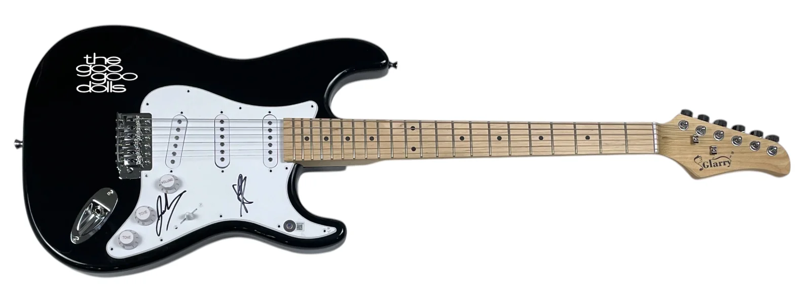 John Rzeznik Robby Takac GOO GOO DOLLS Signed Autograph Electric Guitar BAS COA, изображение 2