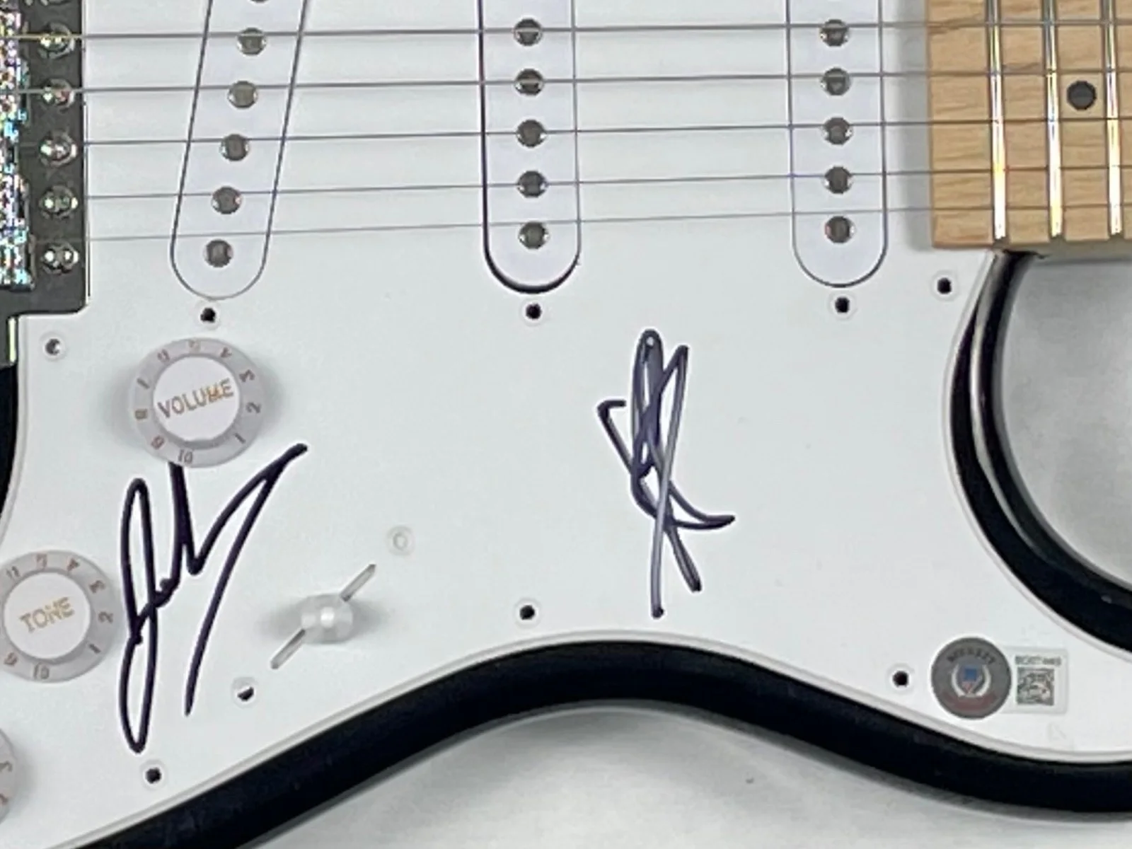 John Rzeznik Robby Takac GOO GOO DOLLS Signed Autograph Electric Guitar BAS COA, изображение 5