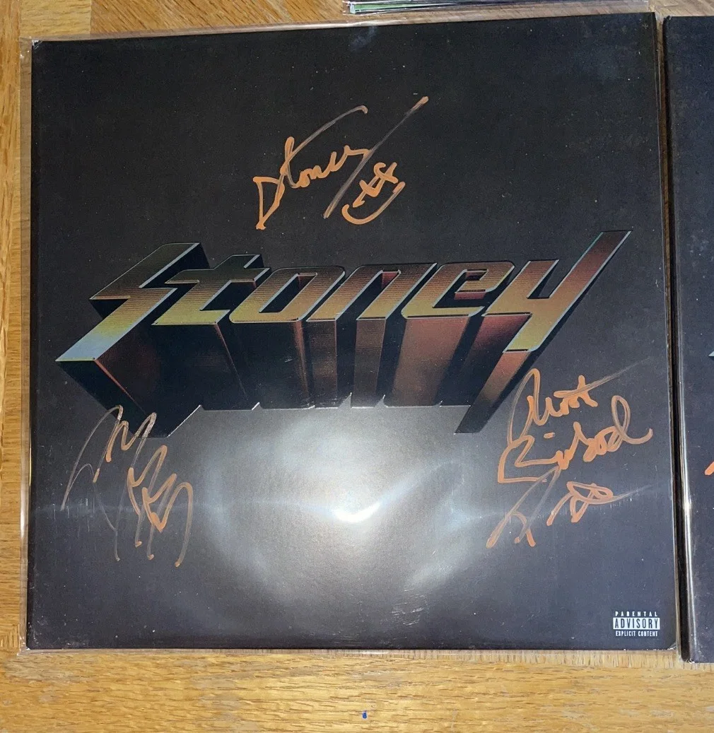 Post Malone Signed w/ Inscription Stoney Orange Vinyl Album 2LP, image 2