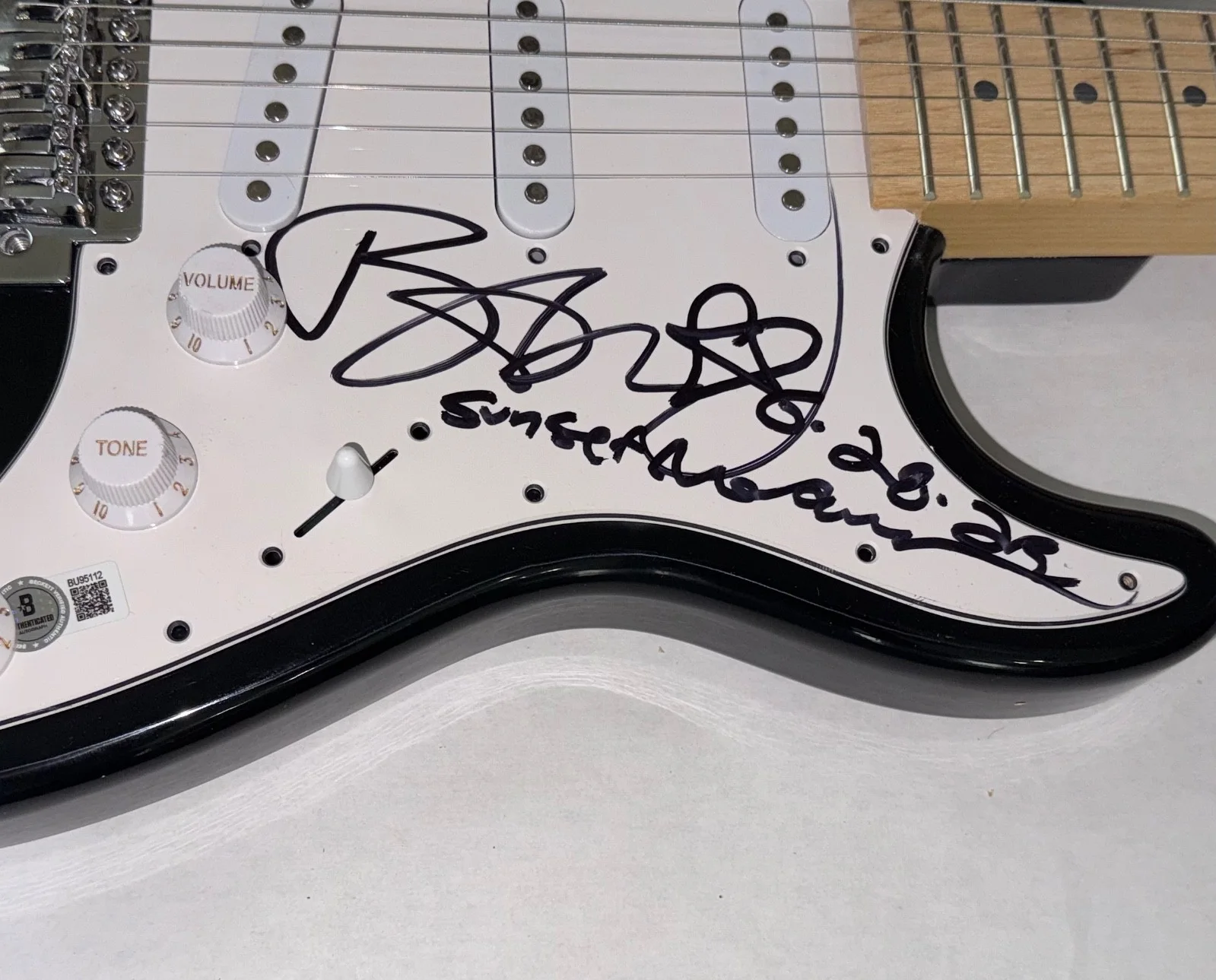 Bam Margera — Bam Margera Signed Autograph Electric Guitar Jackass Viva La Bam CKY Beckett COA, изображение 4