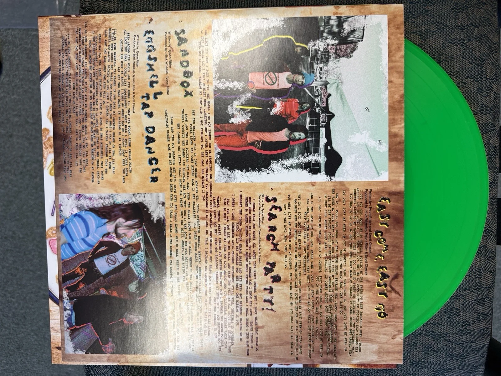 The All-American Rejects Sandbox Limited Edition Green Vinyl Signed Record new, image 5