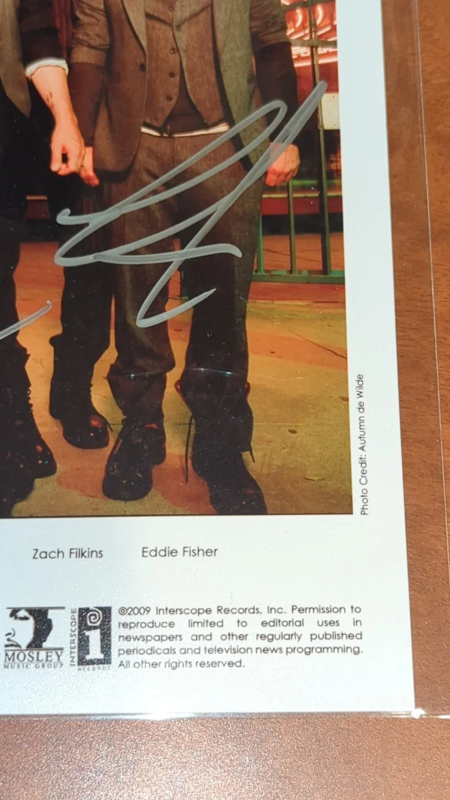 ONE REPUBLIC Signed 8x10 Photo Autographed In Person By Whole Band 2010, изображение 5