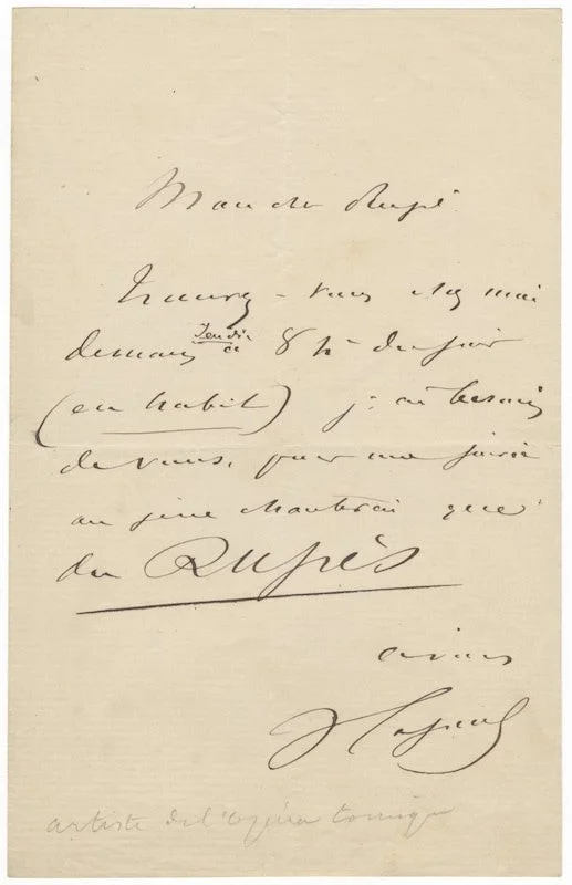 Victor CAPOUL / Three autograph letters signed V Capoul most probably, image 2