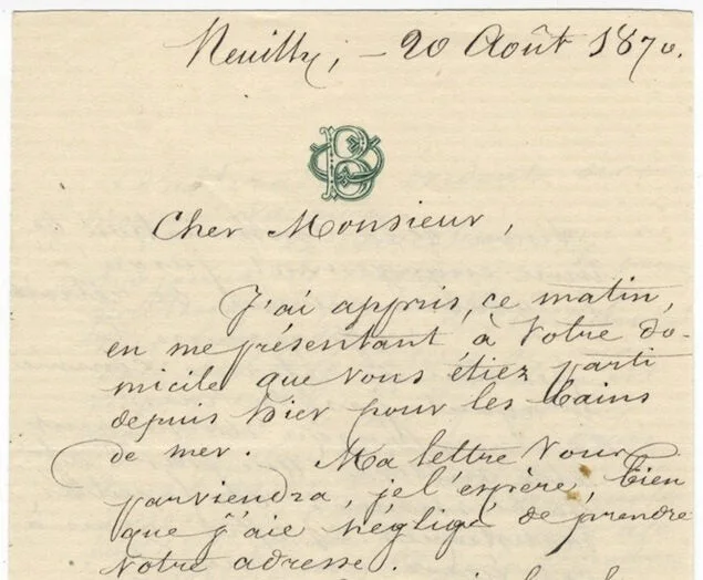 Jules-Bernard BELVAL / Two autograph letters signed J Belval concerning, image 2
