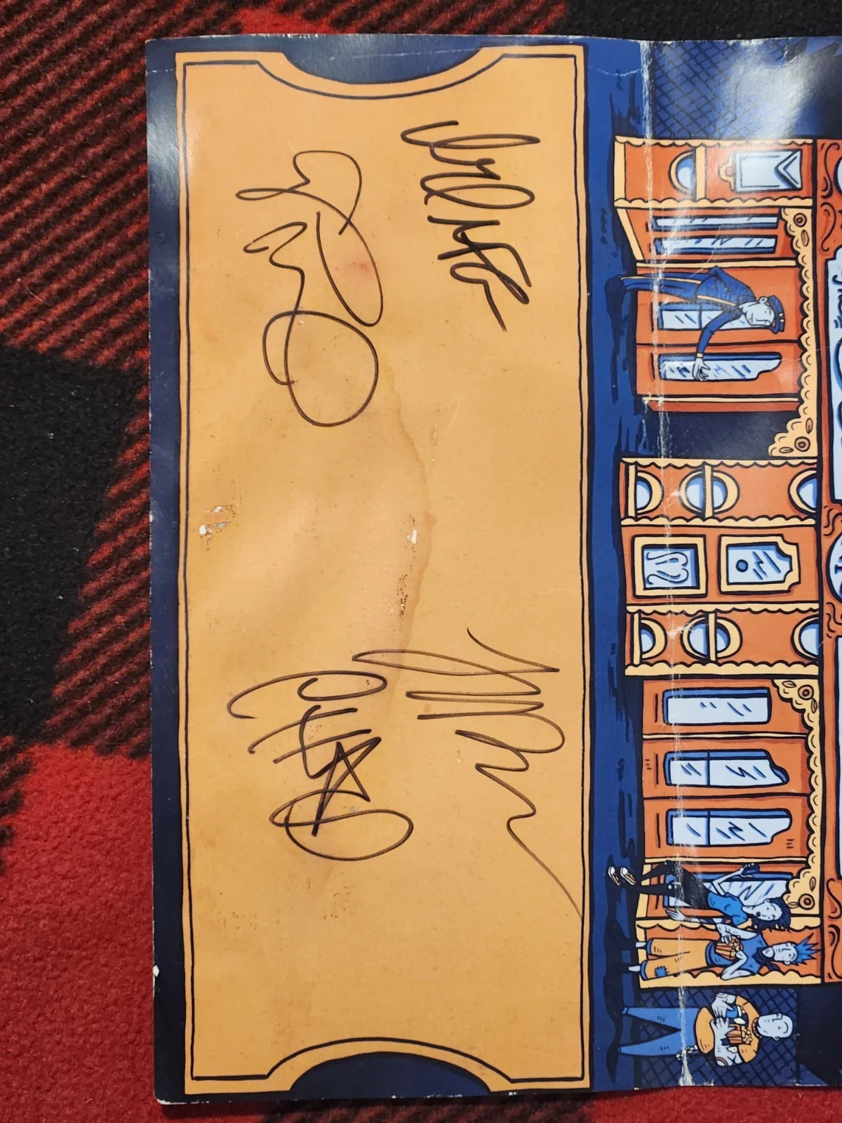 New found glory signed poster from the screen to your stereo to your town tour, изображение 3