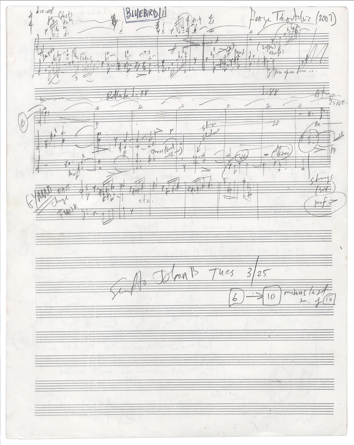 George b 1951 TSONTAKIS / Bluebird setting of Herman Melville's poem Signed, изображение 2