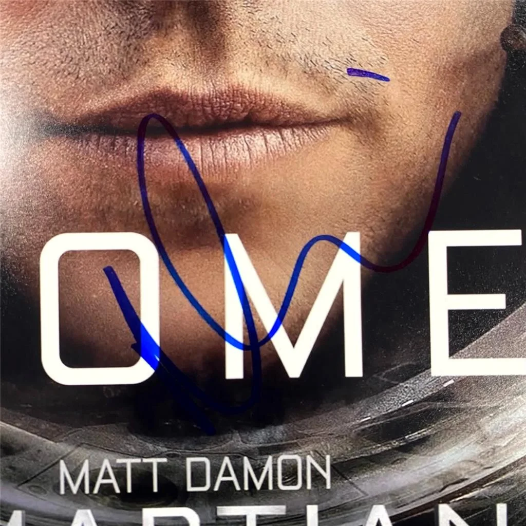 Matt Damon signed The Martian 12x18 Poster Photo autograph ~ JSA, image 2