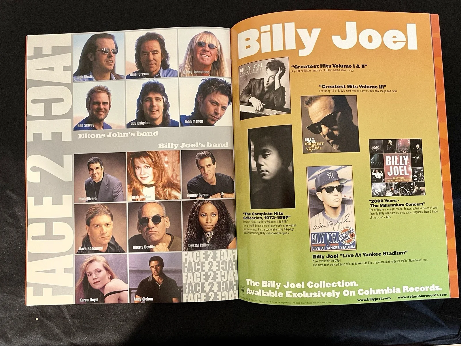 Elton John Billy Joel Signed Face-To-Face Tour Program JSA Rare￼, image 4