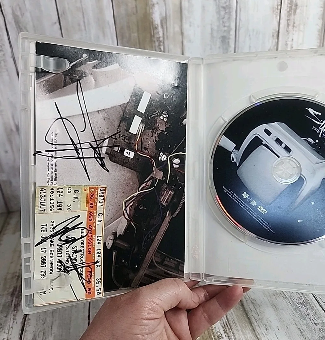 Staind All The Videos Autographed DVD Booklet With Signed Concert Ticket, изображение 2