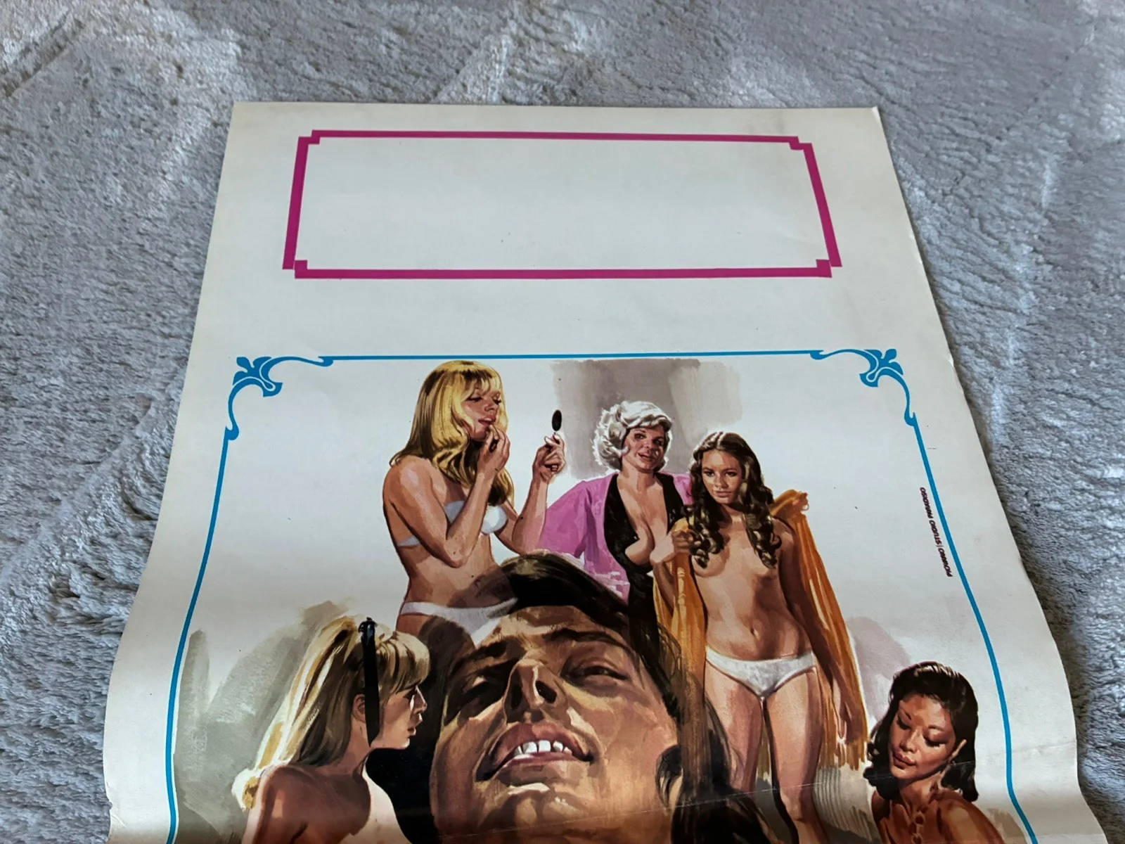 Original Vintage Italian Adult Film Poster - salon massage ￼, изображение 3