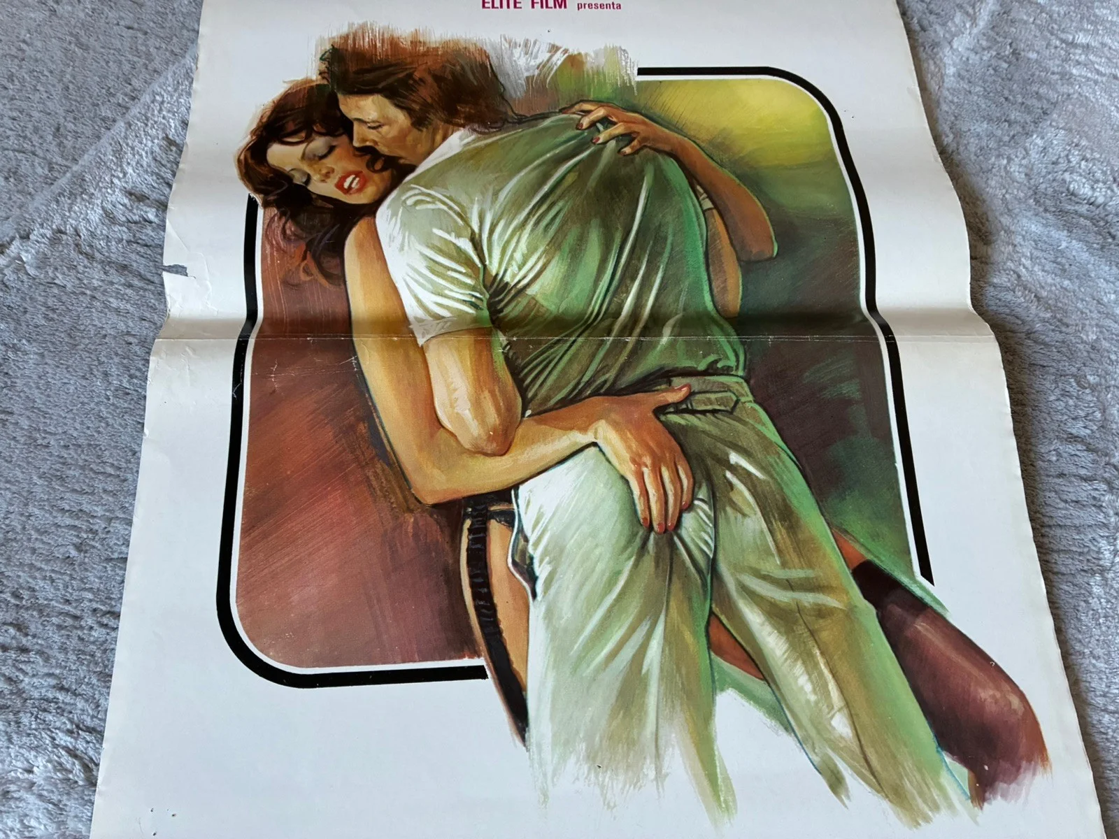 Original Vintage Italian Adult Film Poster - EROTIC FRENZIES OF A NYMPHOMANIAC, изображение 5