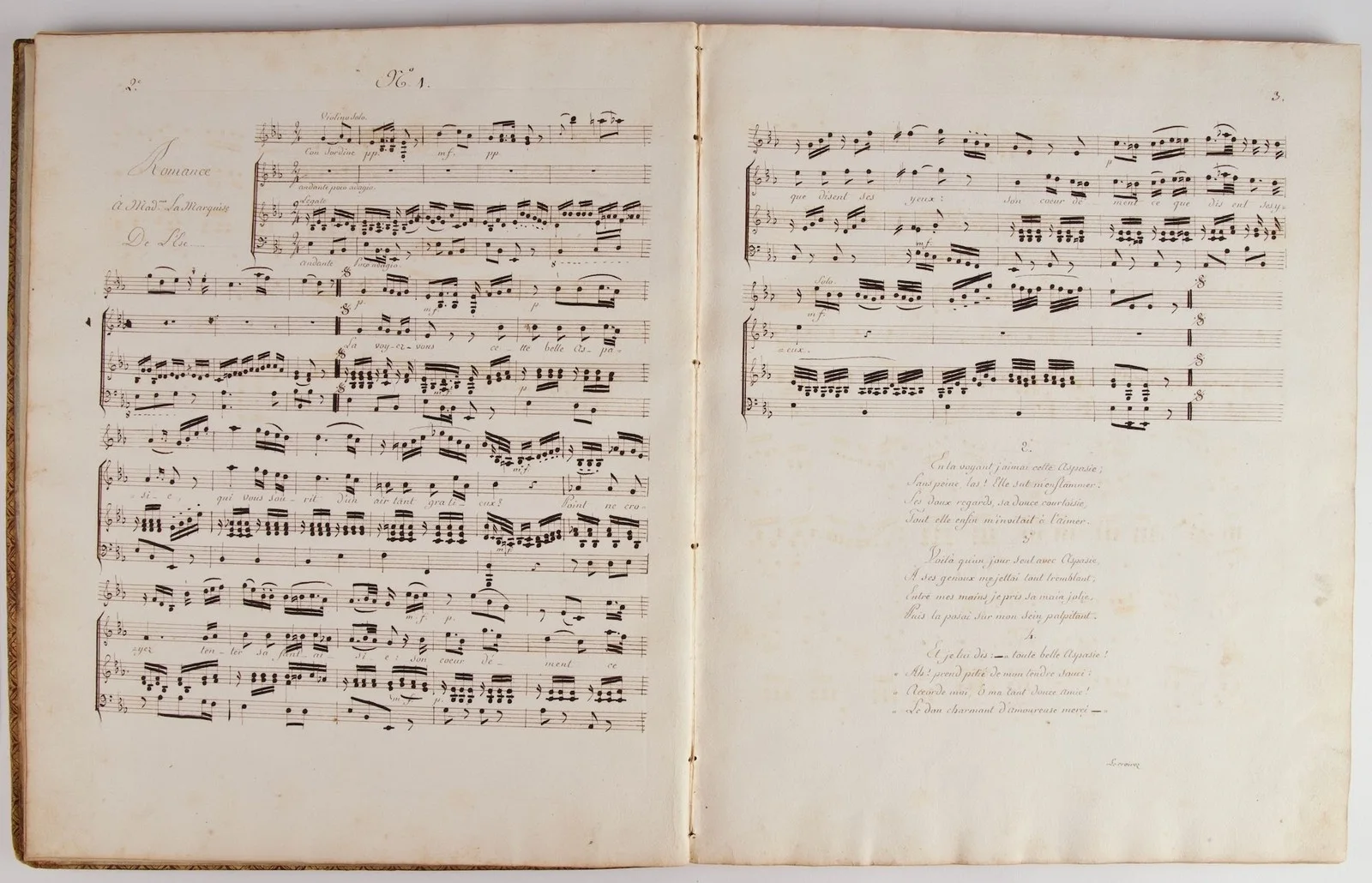 VOCAL MUSIC 18th Century / Douze Chansons ou Romance avec accompagnement de, изображение 2