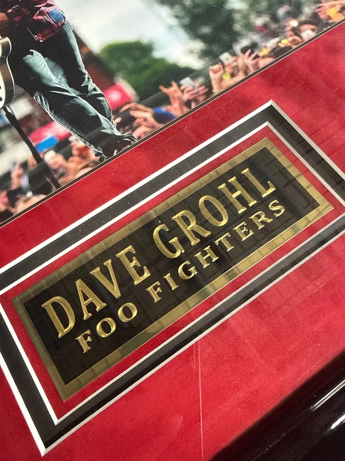 Dave Grohl Signed 12x18 Foo Fighters Photo Custom Framed JSA AA54509, image 3