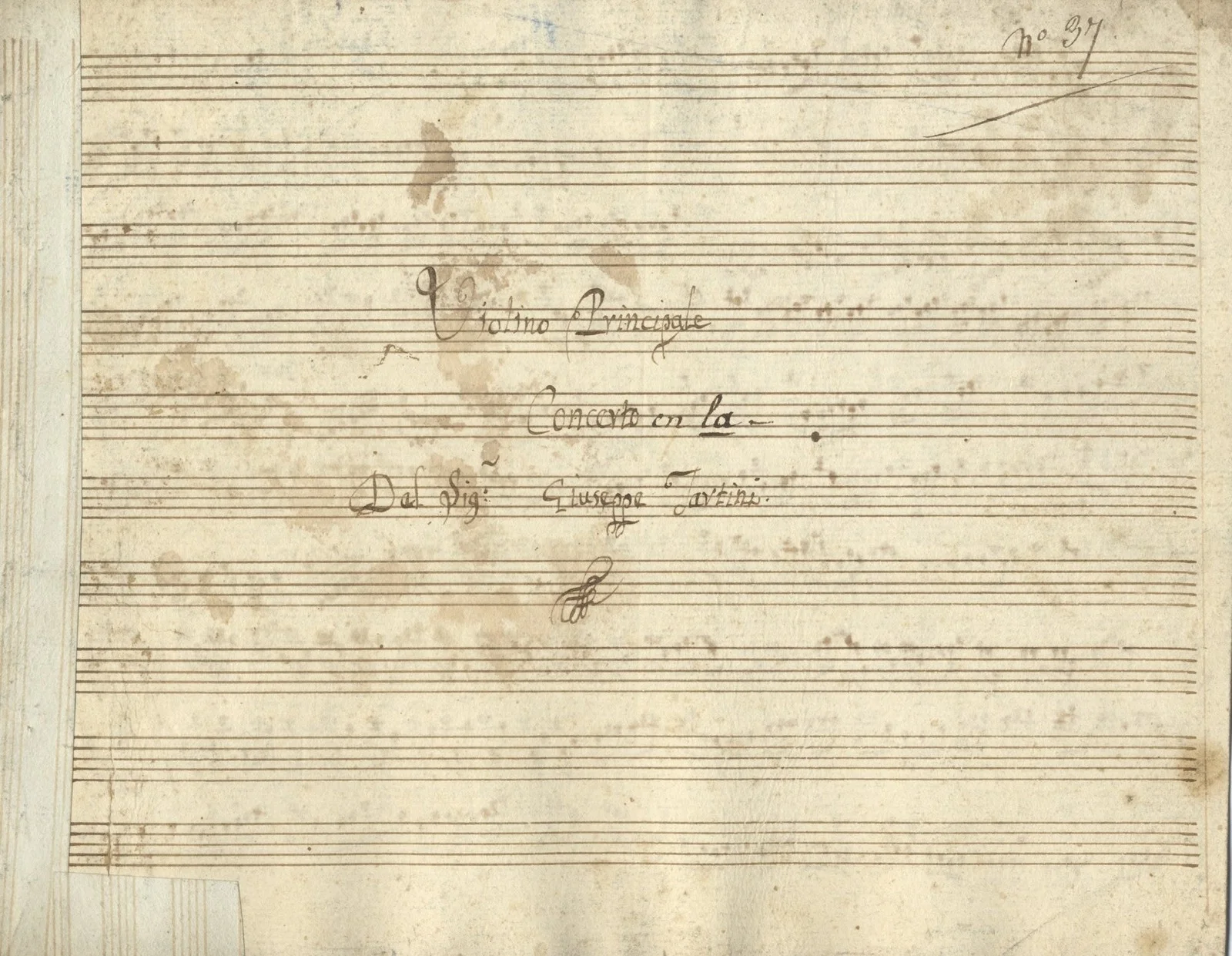 Giuseppe TARTINI / Concerto en la GT 1.A16 Violin concerto in major Set of parts, изображение 2