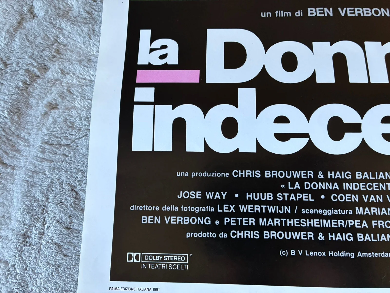 Original Vintage Italian Adult Film Poster - the indecent woman ￼, изображение 5