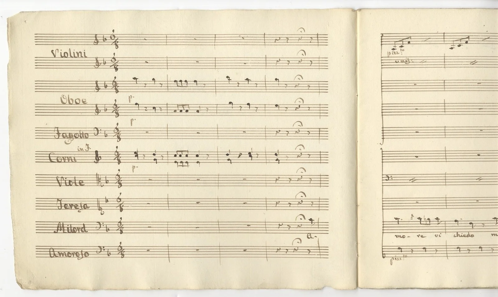 Giuseppe FARINELLI / Duetto Amore vi chiedo from the opera Teresa e Claudio, изображение 2