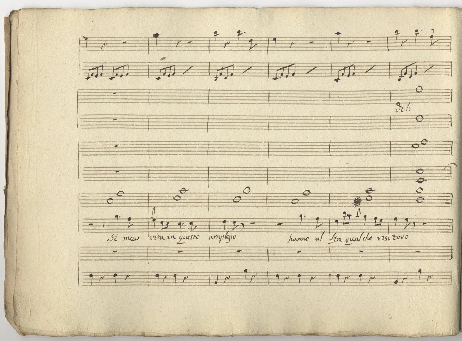 Giovanni PAISIELLO / Scena e Duetto Si mia vita in questo amplesso musica 1794, изображение 3