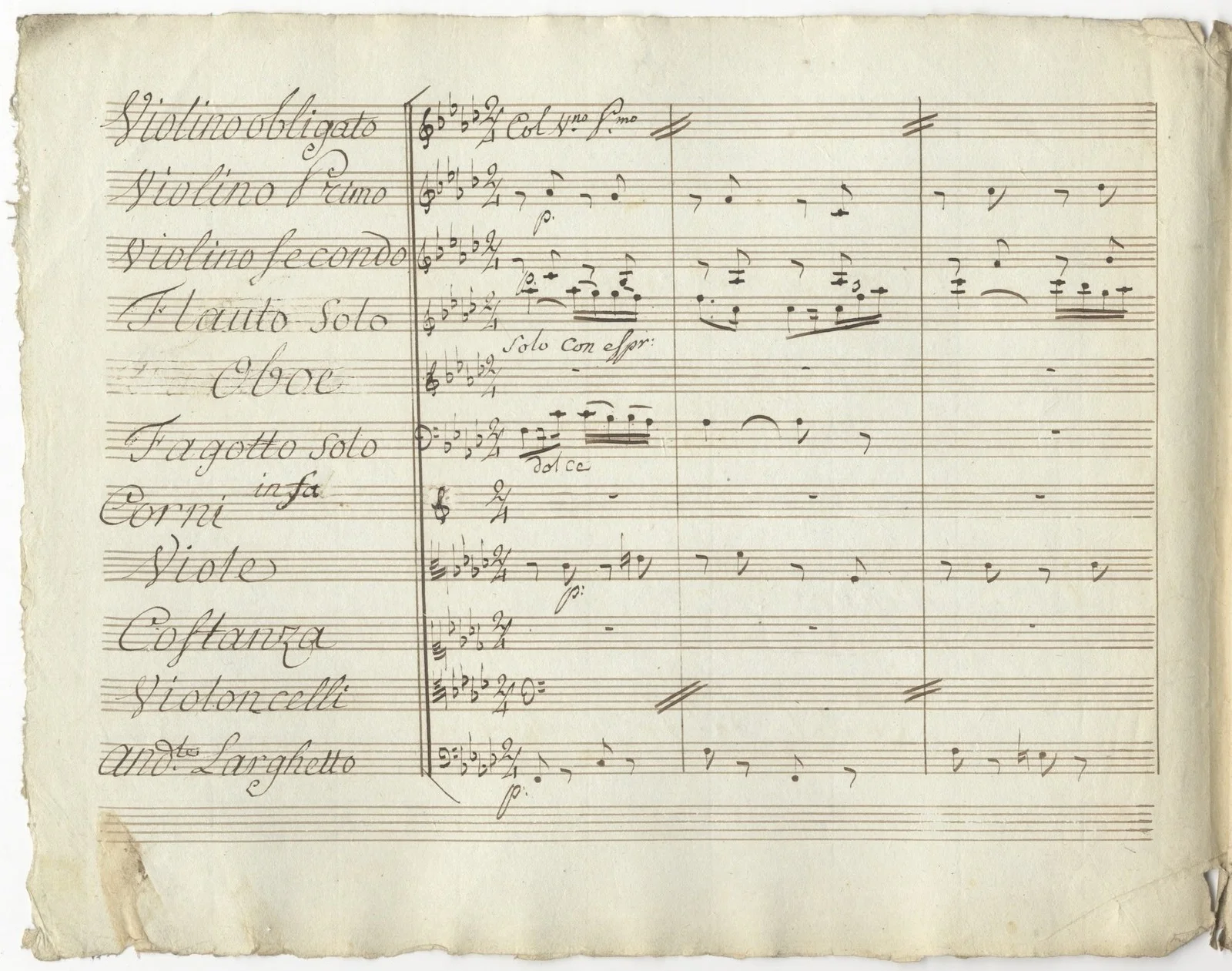 Simon MAYR / Oh come scorrono tardi i momenti Cavatina .. Cantata dal Sigr, image 2
