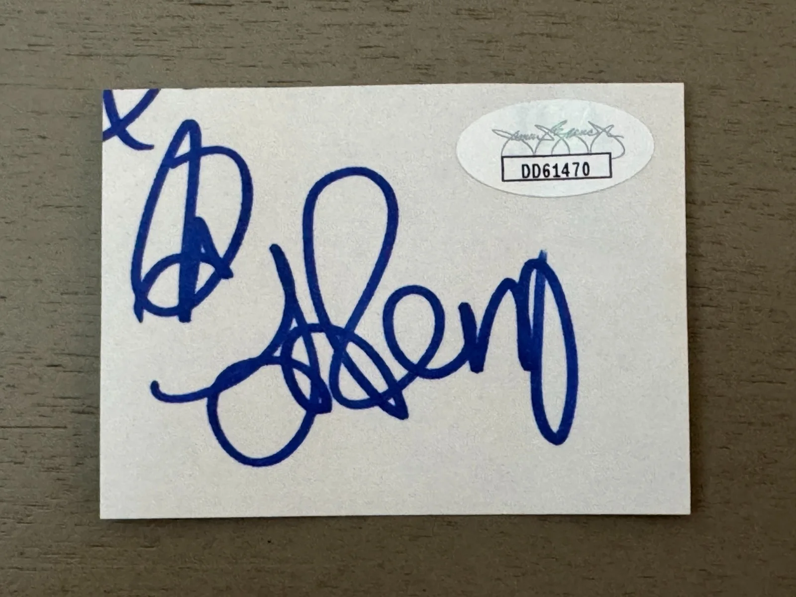 Luke Perry — Luke Perry Signed Index Card Cut JSA Authentic Autograph Beverly Hills 90210, image 4