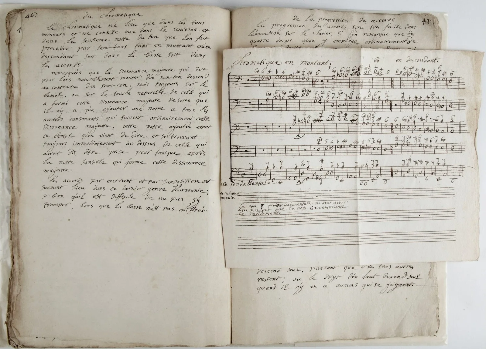 Jean-Philippe RAMEAU / Principes de Composition Contemporary manuscript, image 3