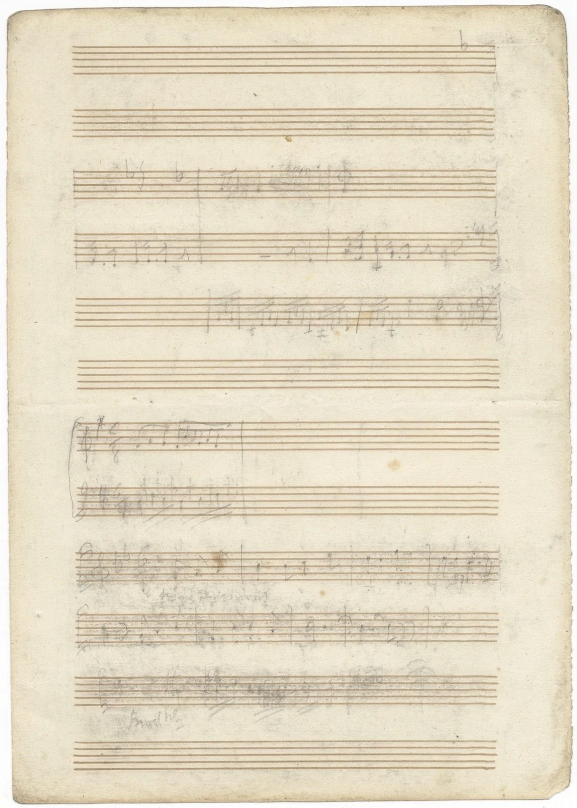 Charles GOUNOD / Autograph musical manuscript containing four Signed, image 2