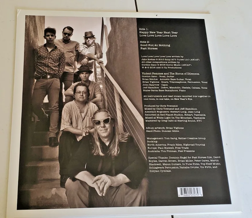 Violent Femmes signed record Happy New Year Gordon Gano autographed Add It Up, image 2