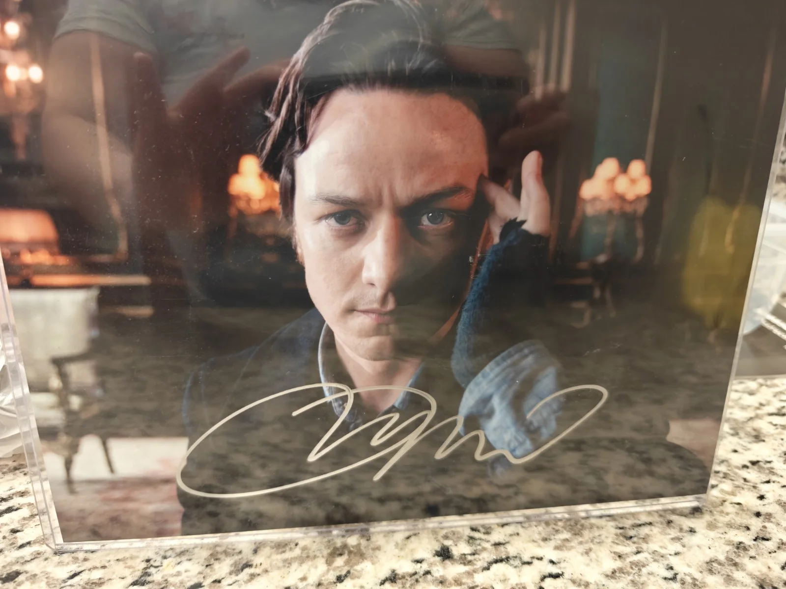 James McAvoy Authentic Autograph 8x10 Professor X Scene From X-Men First Class, image 2