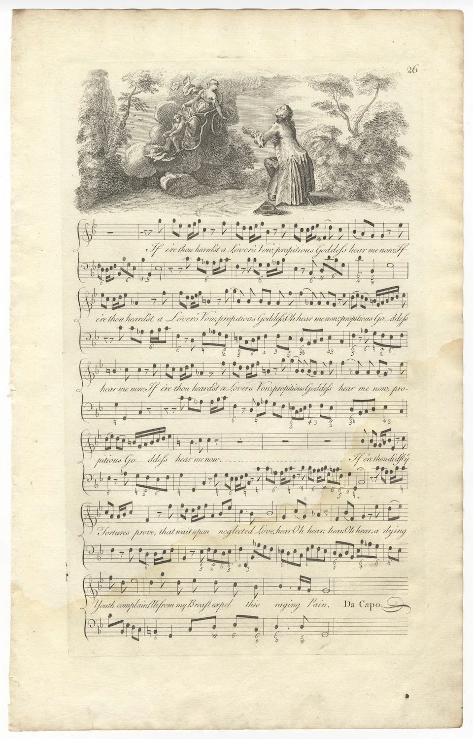 ENGLISH ILLUSTRATED VOCAL / Myrtillo Or the Despairing Swain To the Rt 1740, изображение 2