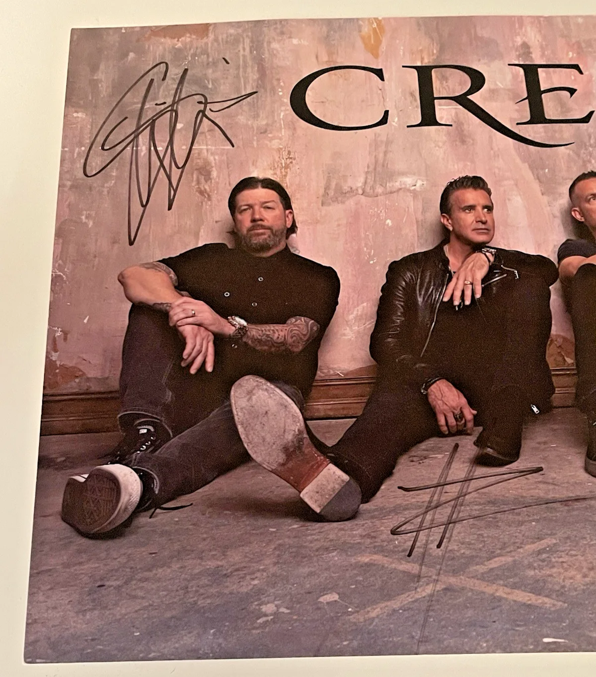 CREED AUTOGRAPHED POSTER 4 MEMBERS SUMMER of '99 TOUR VIP ROCK MUSIC SCOTT STAPP, изображение 3