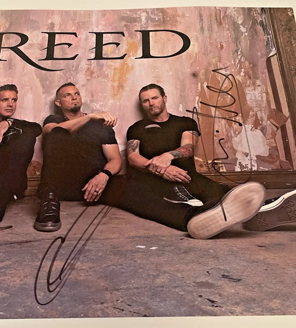 CREED AUTOGRAPHED POSTER 4 MEMBERS SUMMER of '99 TOUR VIP ROCK MUSIC SCOTT STAPP, изображение 4