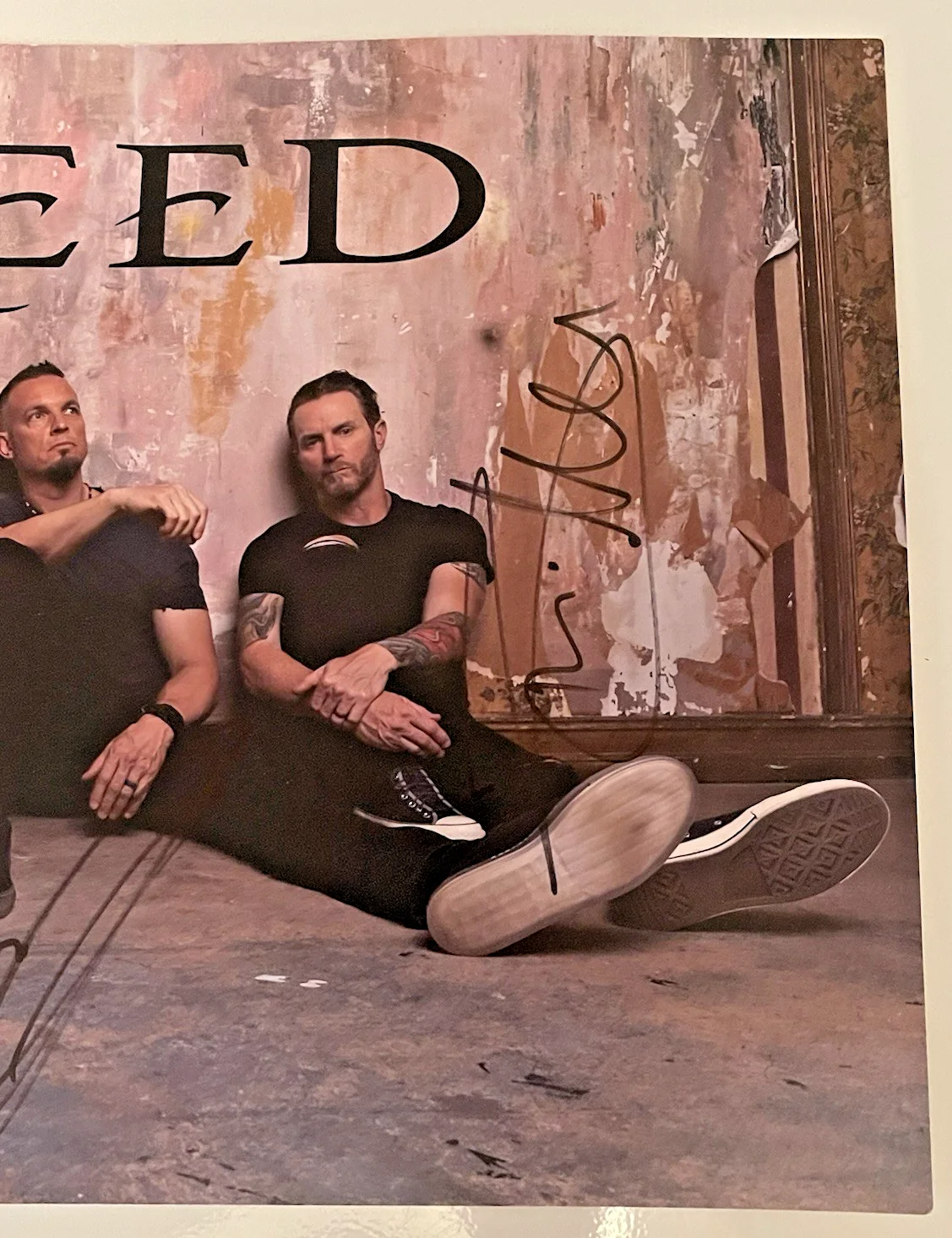 CREED AUTOGRAPHED POSTER 4 MEMBERS SUMMER of '99 TOUR VIP ROCK MUSIC SCOTT STAPP, изображение 5