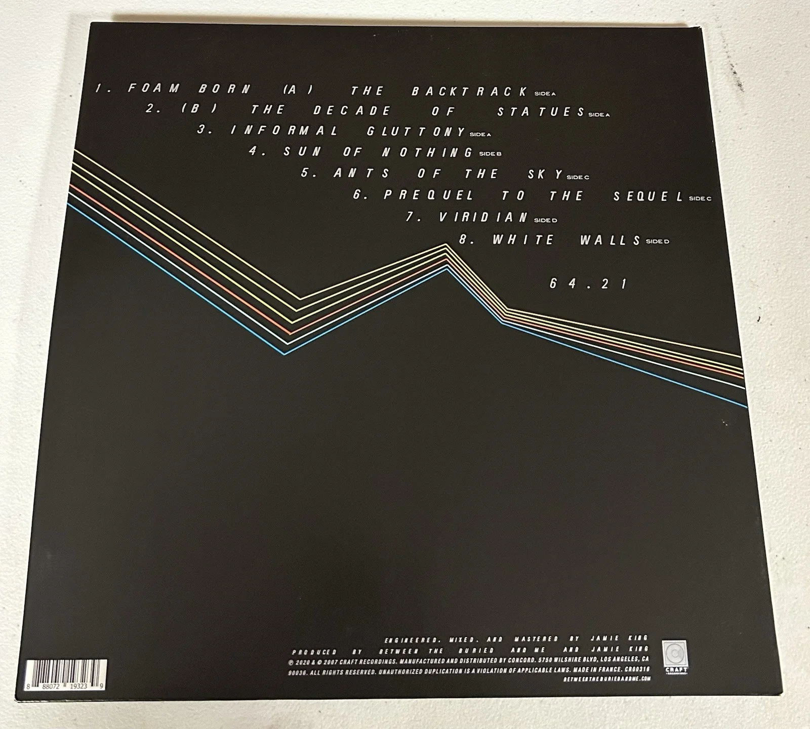 BETWEEN THE BURIED AND ME AUTOGRAPHED SIGNED LP VINYL ALBUM JSA COA # CM86119, image 4