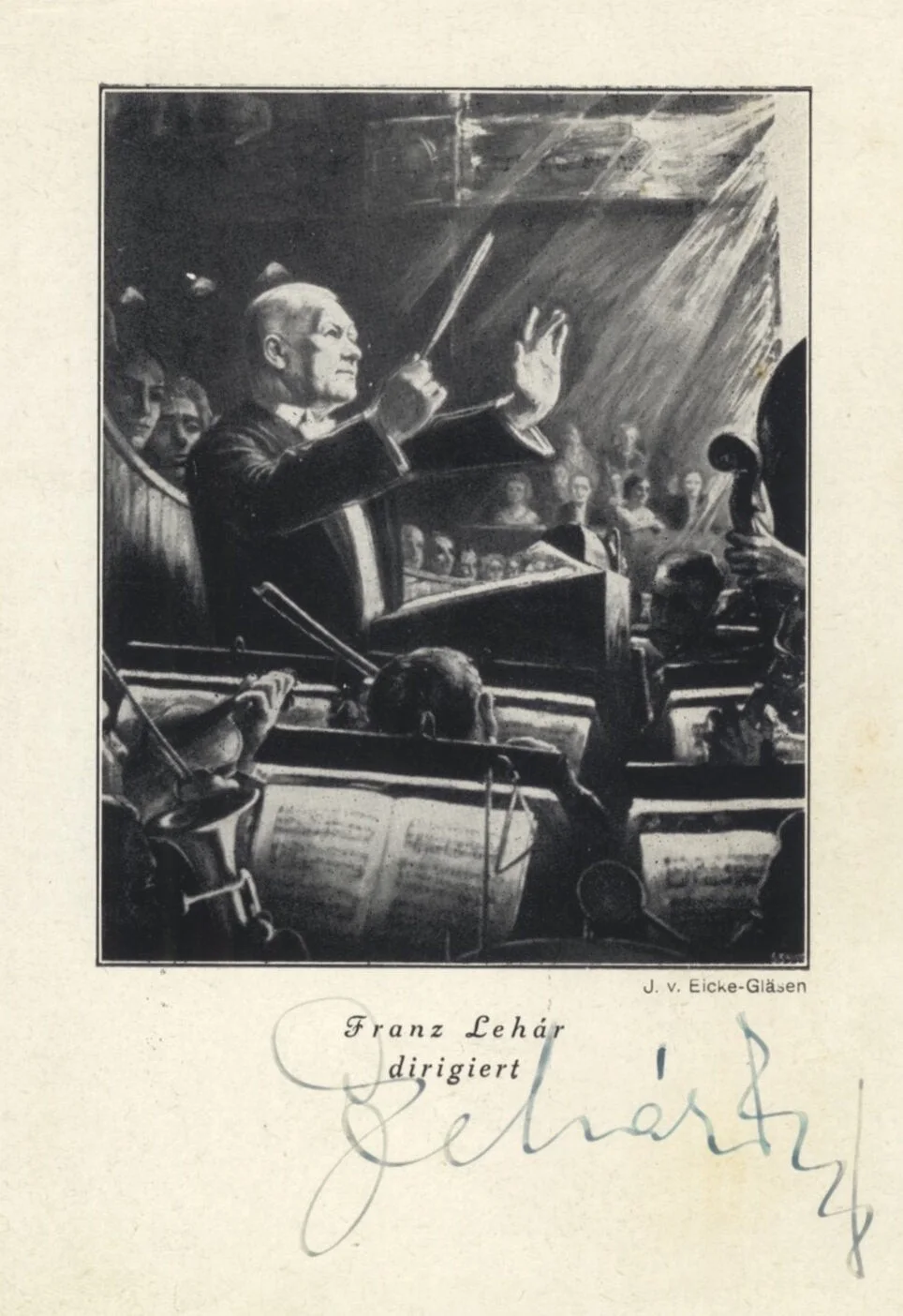 Franz LEHÁR / Postcard photograph signed, image 2