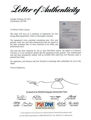George H.W. Bush — George H.W. Bush Authentic Signed 1981 Letter As Vp W/ Darvick COA & PSA #X03389, изображение 5