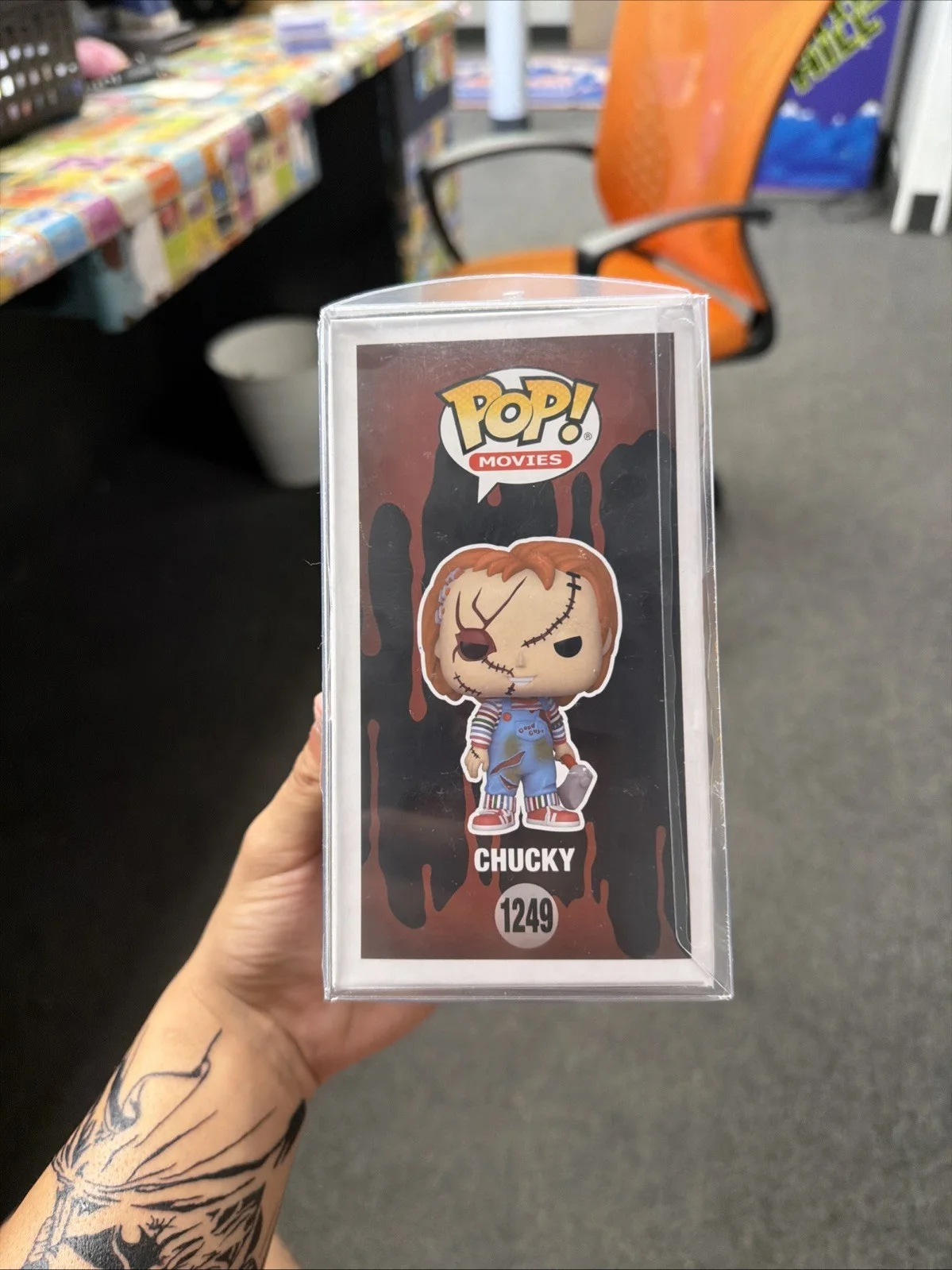 Alex Vincent — Alex Vincent Signed Chucky 1249 Funko Pop Child’s Play Autograph W/ COA, image 2
