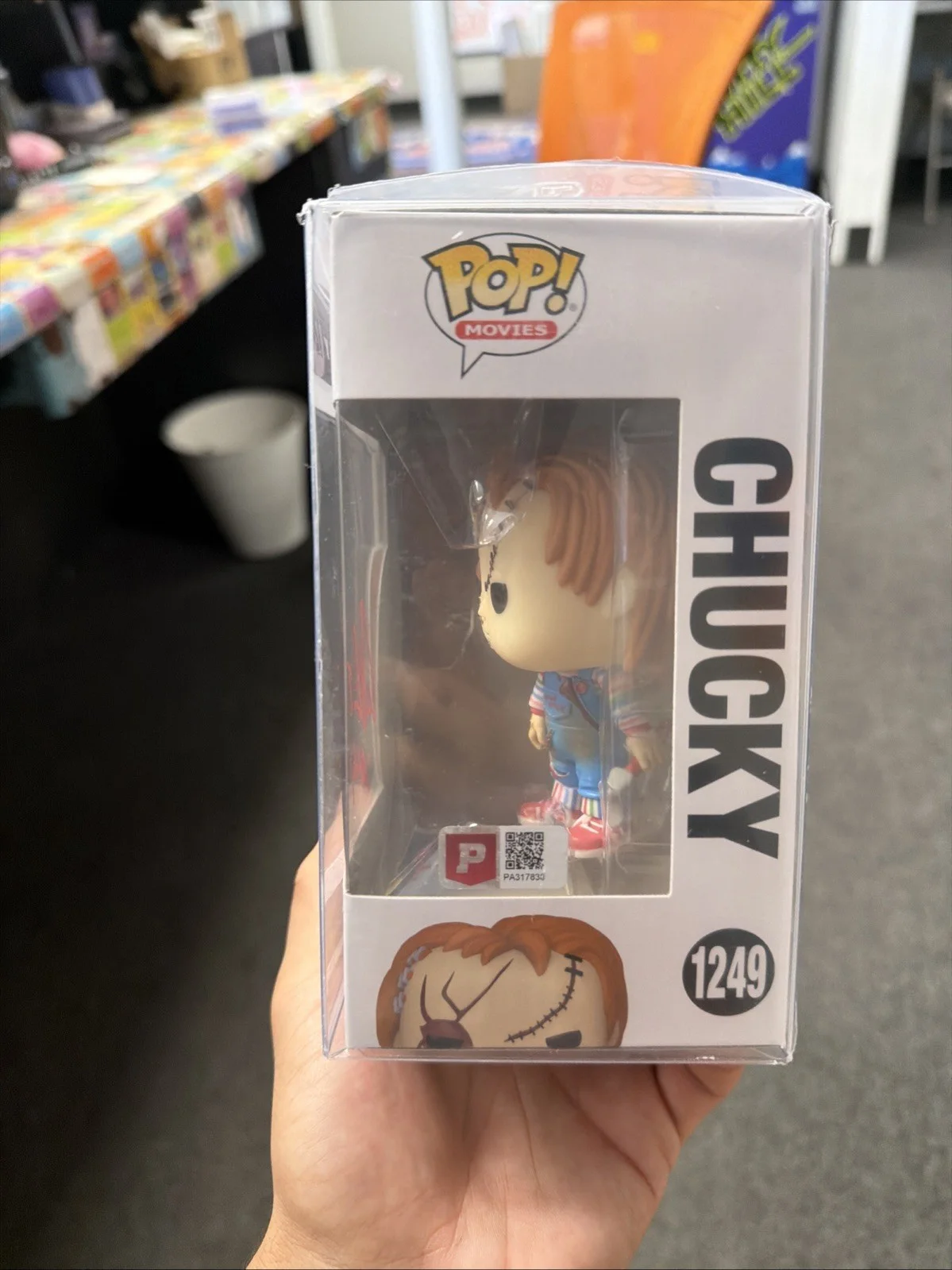 Alex Vincent — Alex Vincent Signed Chucky 1249 Funko Pop Child’s Play Autograph W/ COA, image 4