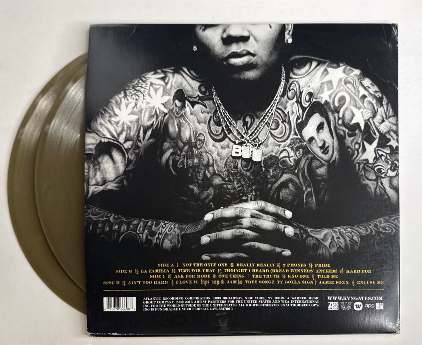 Kevin Gates Signed Isiah Vinyl Records Album PSA AQ69174, изображение 3