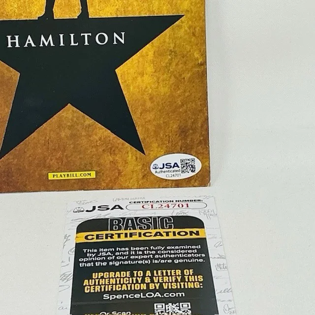 Lin-Manuel Miranda — Lin-Manuel Miranda Autographed Signed Hamilton Broadway Playbill JSA COA 🔥⭐️, image 3