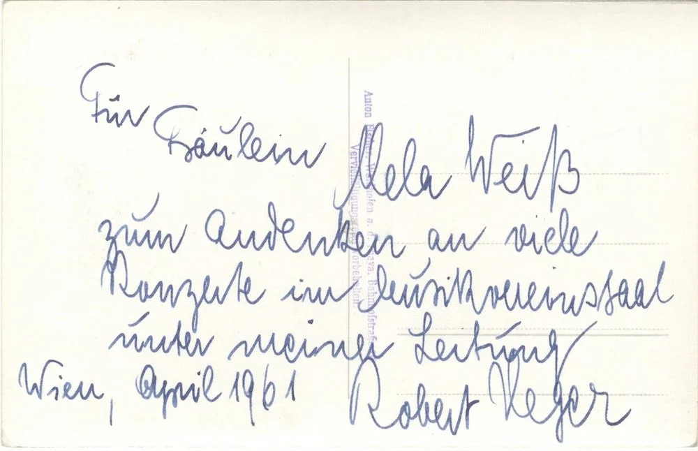 Robert HEGER / Postcard photograph of the distinguished German conductor Signed, image 2