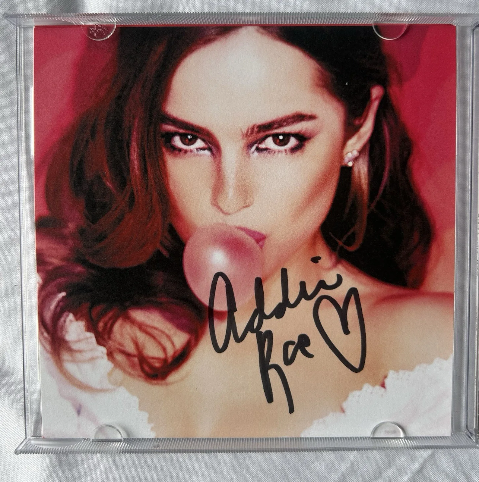 SIGNED AR By Addison Rae EP CD Autographed Art Card Insert, image 2