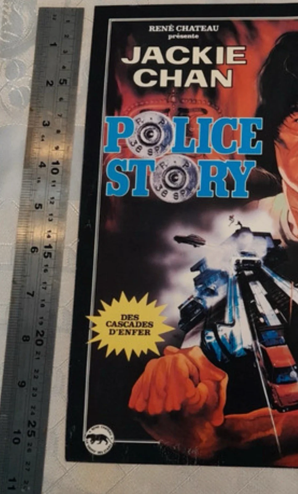 1985 Jackie Chan - Police Story - French Trade Ad/Flyer René Chateau - Rare, изображение 3