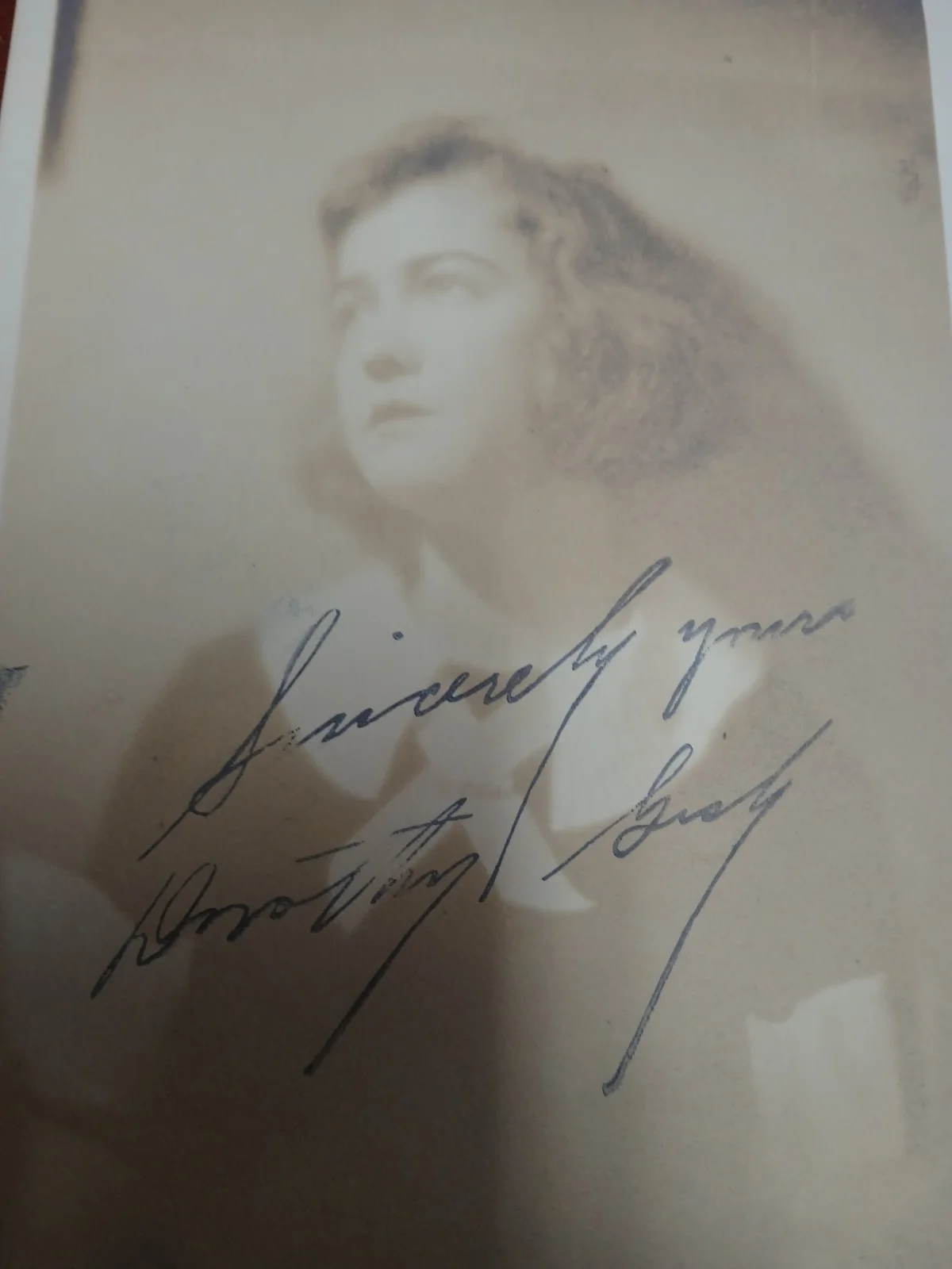 Dorothy Gish Silent Movie Star 5x7 In Autograph, image 2