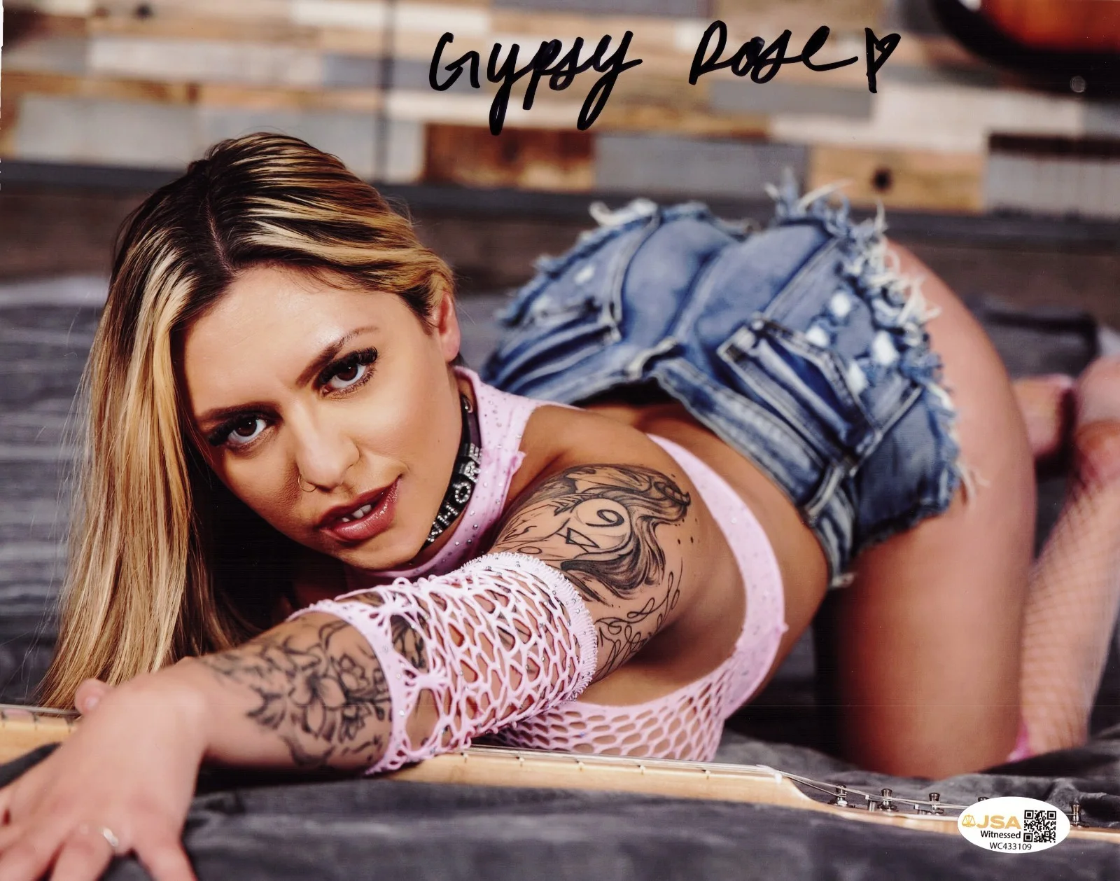 Gypsy Rose — Gypsy Rose Adult Video Star signed Hot 8x10 photo Proof #6 JSA Witnessed