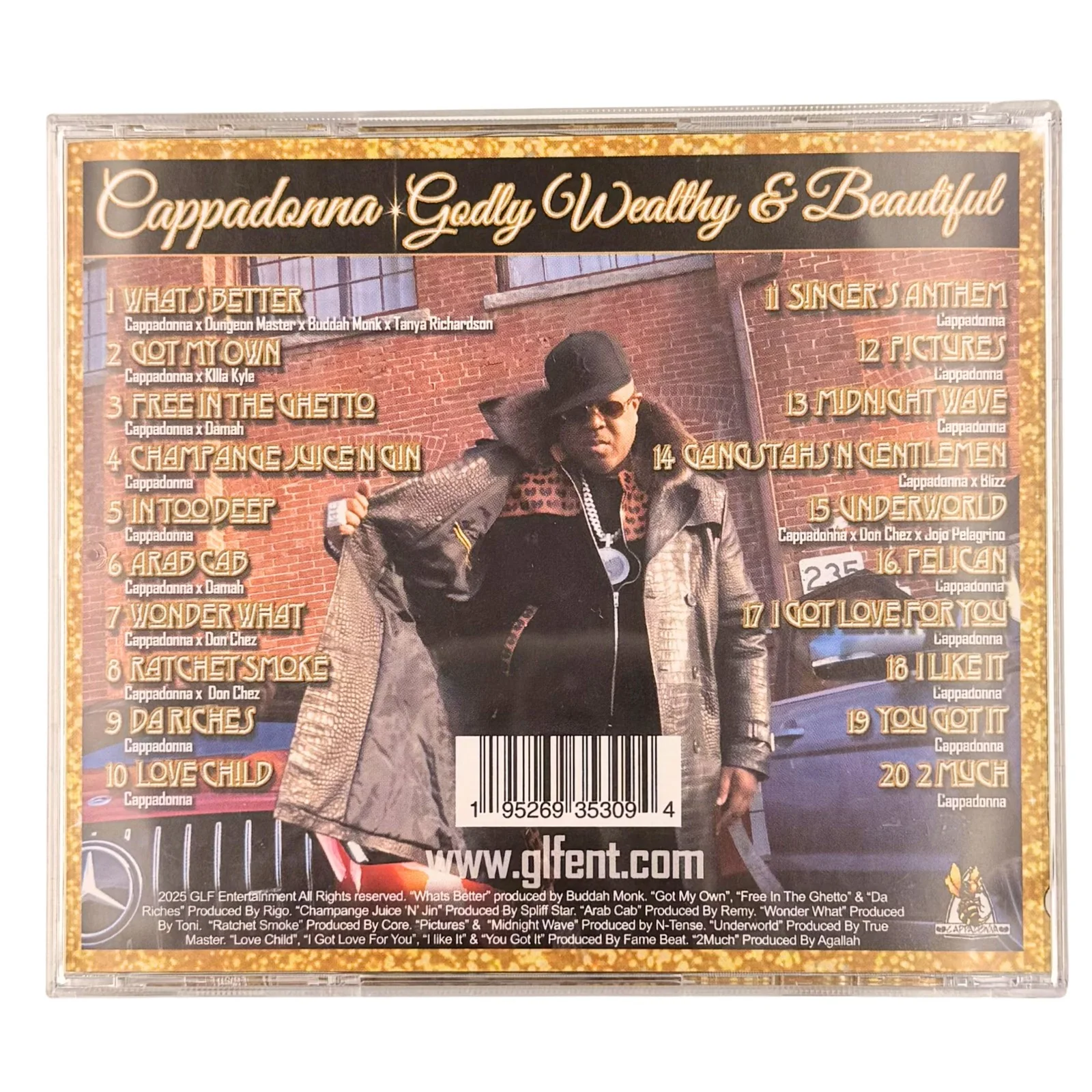 Cappadonna Signed "Godly, Wealthy, & Beautiful" CD, image 4
