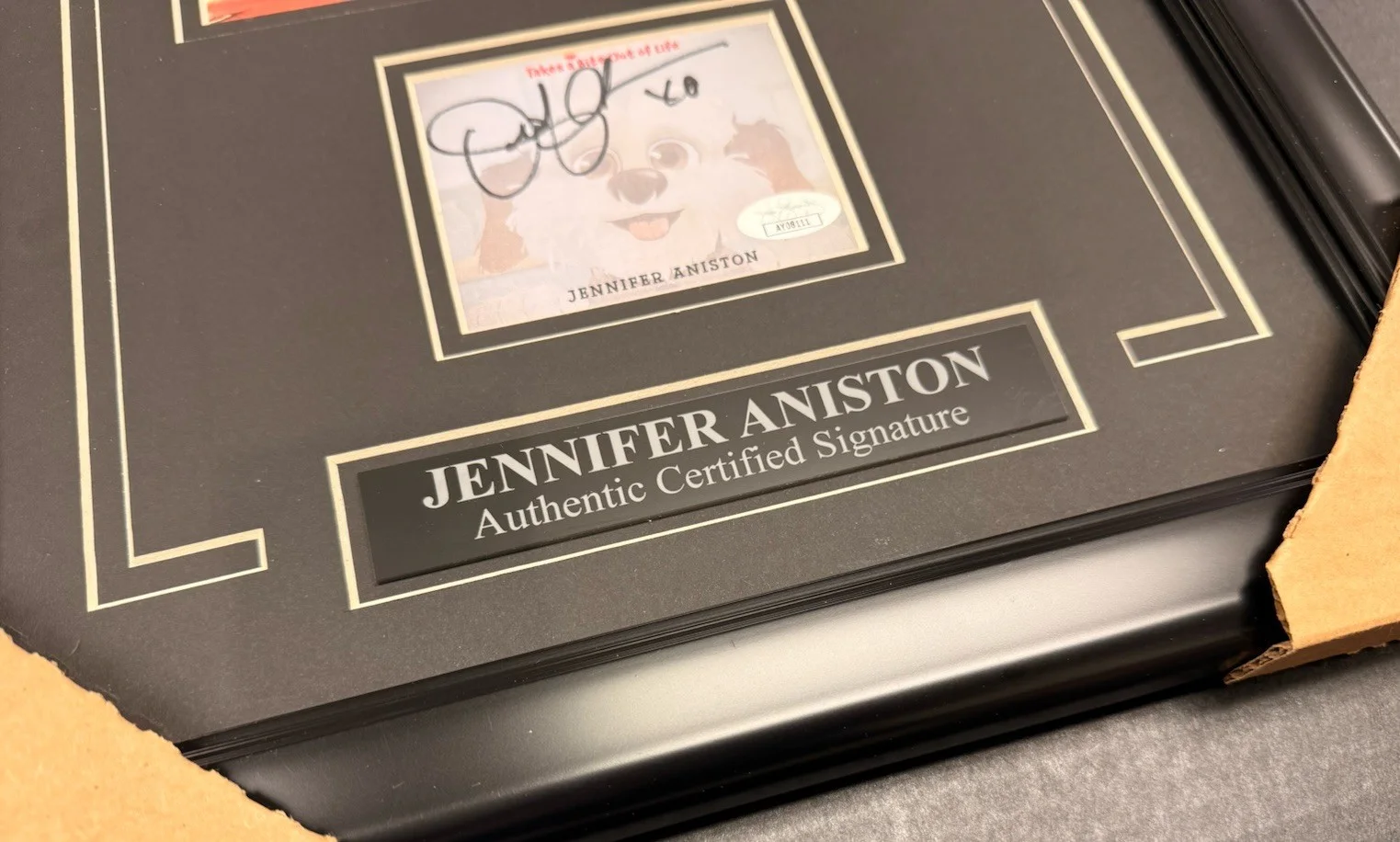 Jennifer Aniston Signed Autographed Cut Framed 8x10 Photo Jsa Authentic, image 2