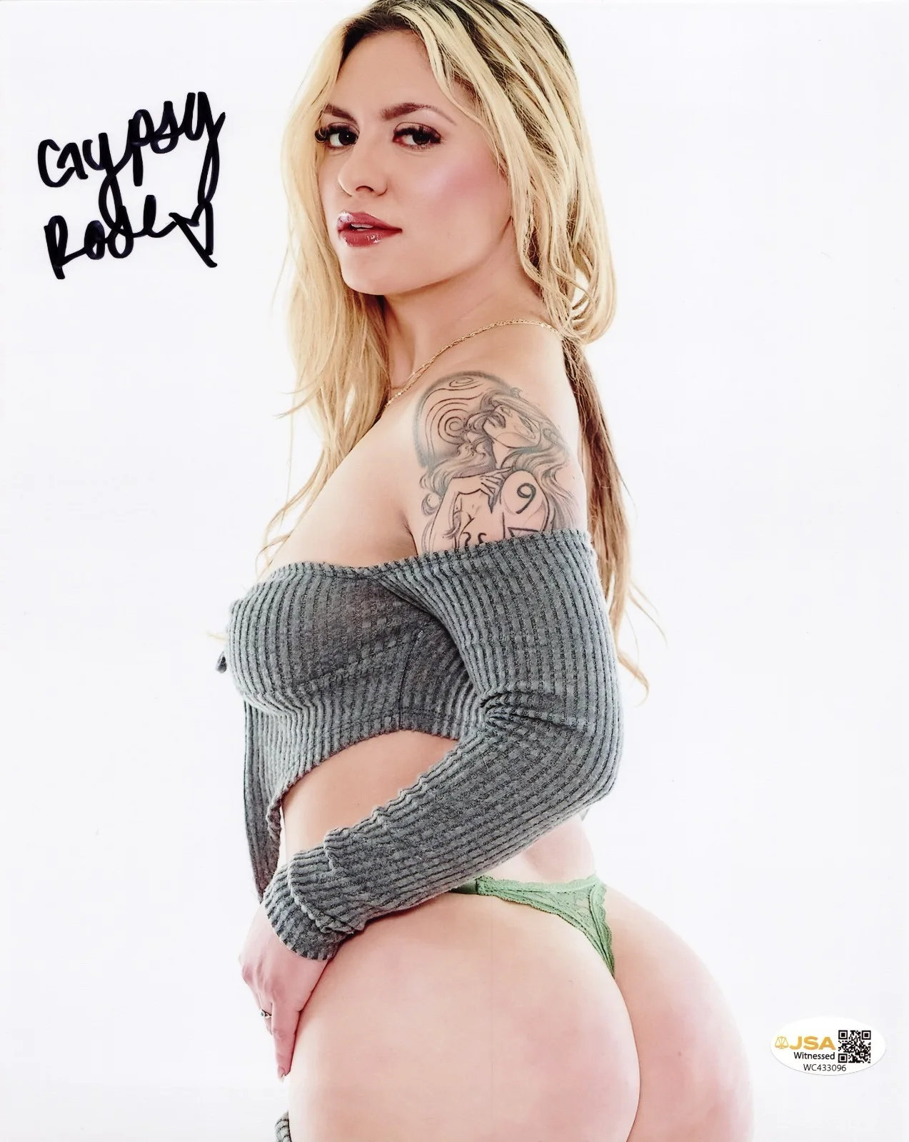 Gypsy Rose — Gypsy Rose Adult Video Star signed Hot 8x10 photo Proof #3 JSA Witnessed