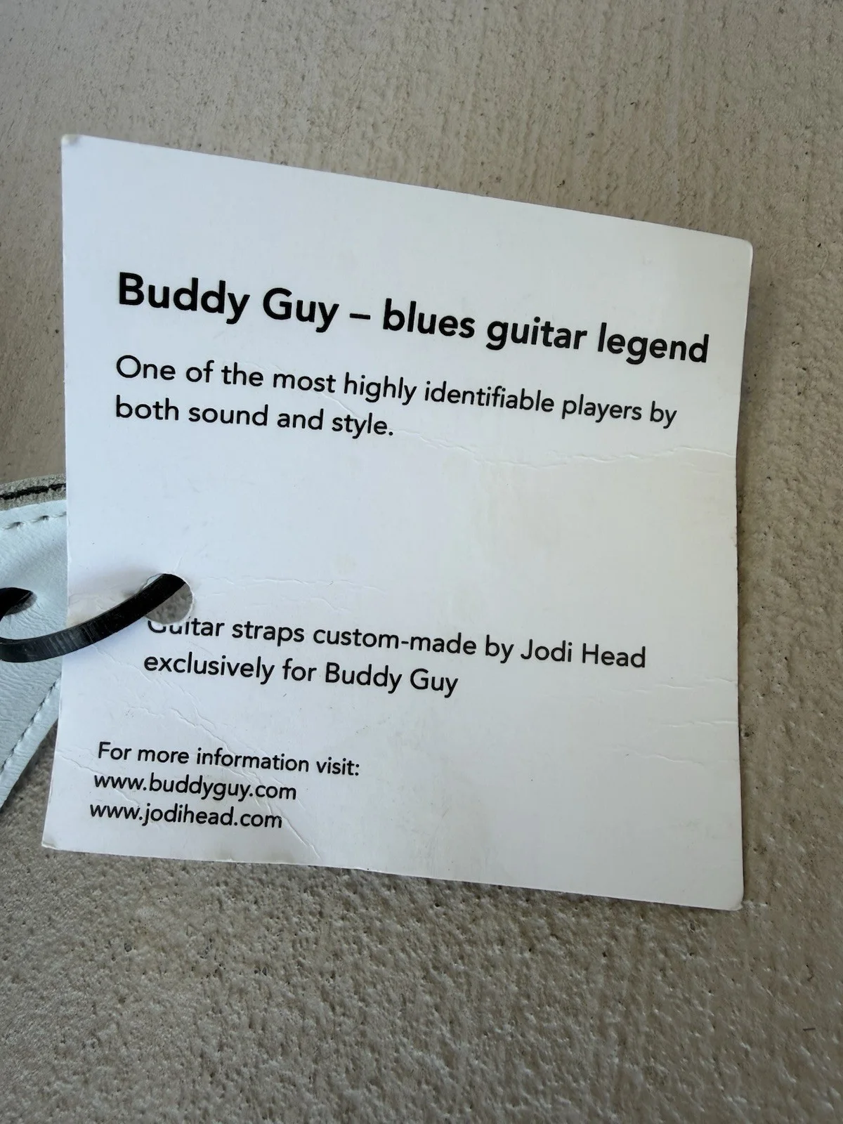 Buddy Guy Signed Guitar Strap Polka Dot Autograph Blues Legend, image 4